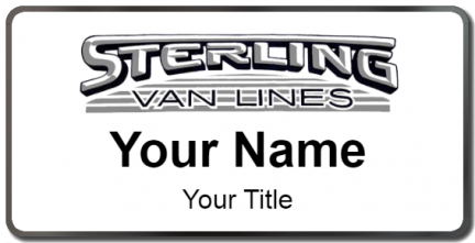Custom name badges for Sterling Van Lines