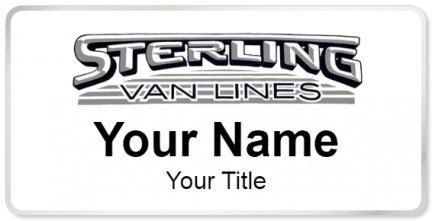 Custom name badges for Sterling Van Lines