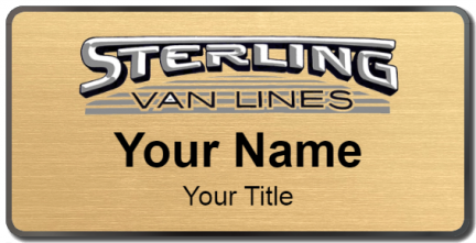 Custom name badges for Sterling Van Lines