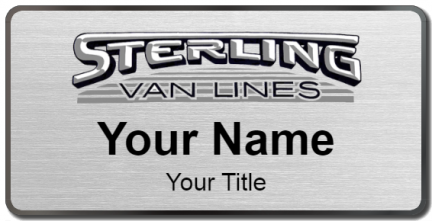 Custom name badges for Sterling Van Lines