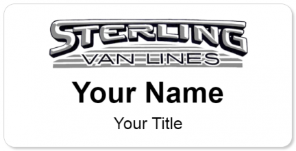 Custom name badges for Sterling Van Lines