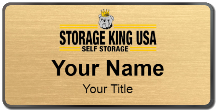 Custom name badges for Storage King Self Storage