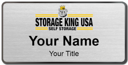 Custom name badges for Storage King Self Storage