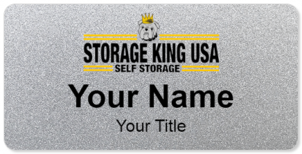 Custom name badges for Storage King Self Storage