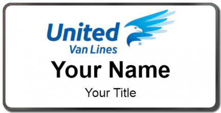 Custom name badges for United Van Lines
