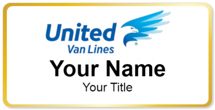 Custom name badges for United Van Lines
