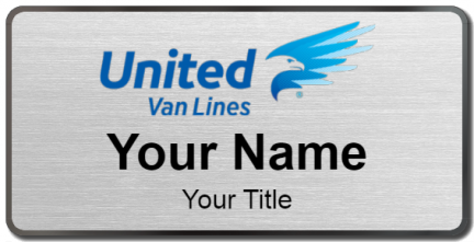 Custom name badges for United Van Lines