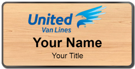 Custom name badges for United Van Lines