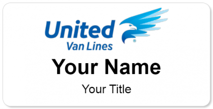 Custom name badges for United Van Lines