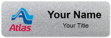 Custom name badges for Atlas Van Lines