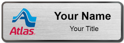 Custom name badges for Atlas Van Lines