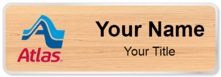 Custom name badges for Atlas Van Lines