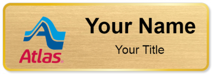 Custom name badges for Atlas Van Lines