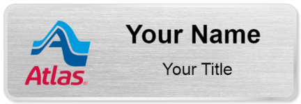 Custom name badges for Atlas Van Lines