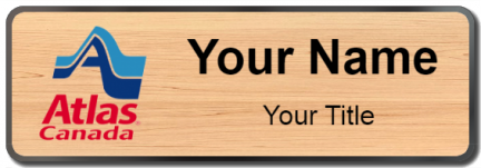 Custom name badges for Atlas Van Lines Canada