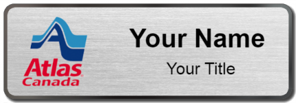 Custom name badges for Atlas Van Lines Canada