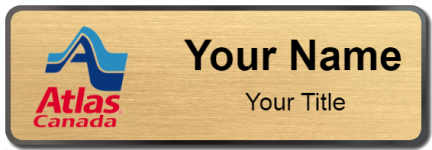 Custom name badges for Atlas Van Lines Canada