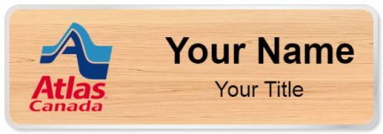 Custom name badges for Atlas Van Lines Canada