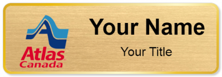 Custom name badges for Atlas Van Lines Canada