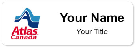 Custom name badges for Atlas Van Lines Canada