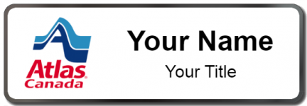 Custom name badges for Atlas Van Lines Canada