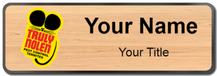 Custom name badges for truly nolen