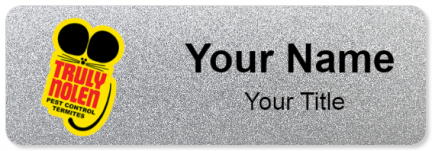 Custom name badges for truly nolen