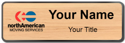 Custom name badges for North American Moving Service