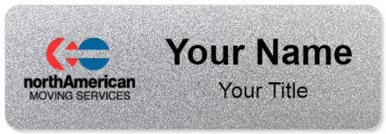 Custom name badges for North American Moving Service