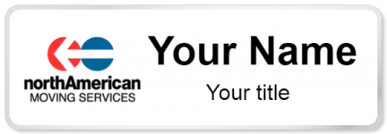 Custom name badges for North American Moving Service
