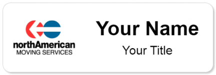 Custom name badges for North American Moving Service