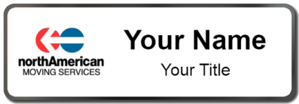 Custom name badges for North American Moving Service