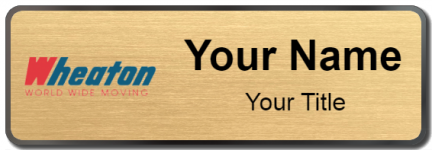 Custom name badges for Wheaton World Wide Moving