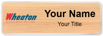 Custom name badges for Wheaton World Wide Moving