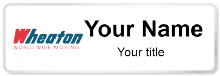 Custom name badges for Wheaton World Wide Moving