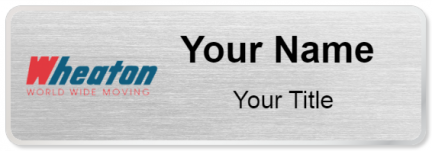 Custom name badges for Wheaton World Wide Moving