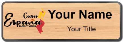 Custom name badges for Casa Espana Tapas Y Vinos