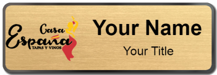Custom name badges for Casa Espana Tapas Y Vinos