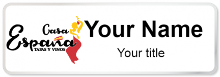 Custom name badges for Casa Espana Tapas Y Vinos