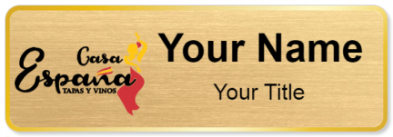 Custom name badges for Casa Espana Tapas Y Vinos
