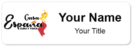 Custom name badges for Casa Espana Tapas Y Vinos