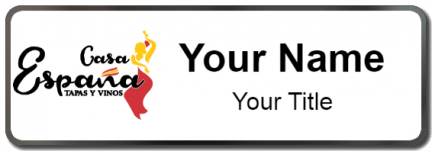 Custom name badges for Casa Espana Tapas Y Vinos