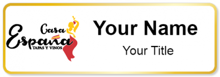 Custom name badges for Casa Espana Tapas Y Vinos