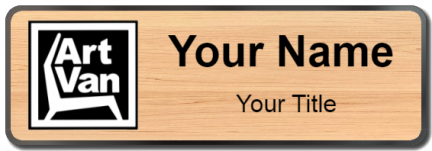 Custom name badges for Art Van Furniture