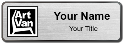 Custom name badges for Art Van Furniture