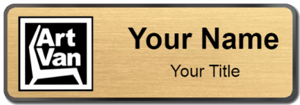 Custom name badges for Art Van Furniture