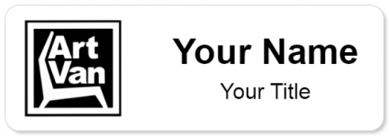 Custom name badges for Art Van Furniture