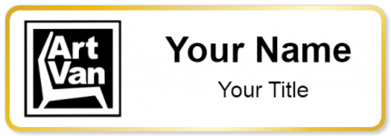 Custom name badges for Art Van Furniture