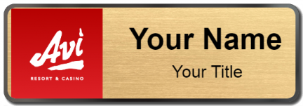 Custom name badges for Avi Resort & Casino