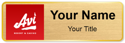 Custom name badges for Avi Resort & Casino